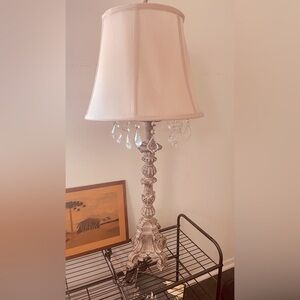 Barnes and Ivy Duval 34" Tall Candlestick French Traditional End Table Lamp.